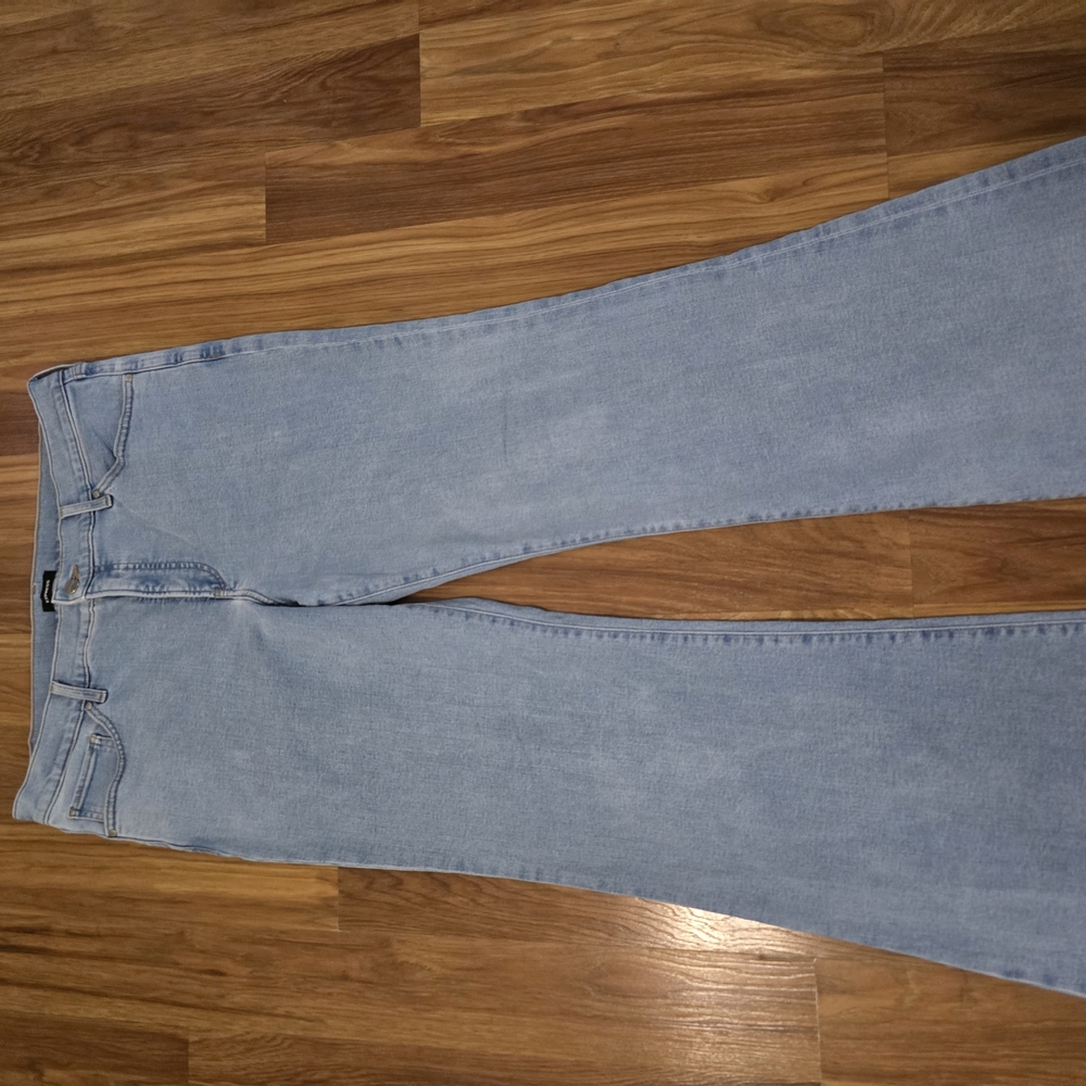 Express Blue Flare Wide Leg Jeans